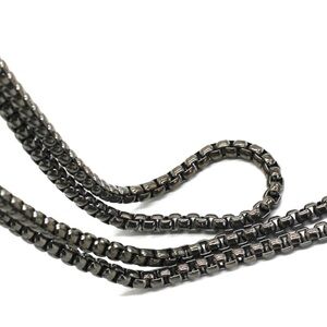 23.6” Stainless Boxchain Purse Strap Replacement~ Gunmetal NWT